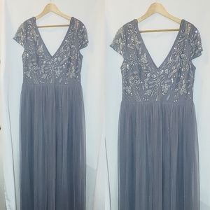 Anthropologie x Bhldn Diaz Dress Beaded Tulle 18